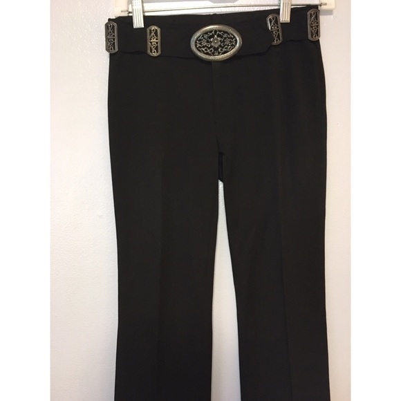 SOLD❌Vertigo Paris Dress Black Pants W/Logo - Picture 8 of 8